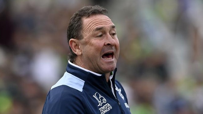 NRL 2024 RD23 Canberra Raiders v Manly-Warringah Sea Eagles - Stuart,Ricky coach. Picture: NRL Photos