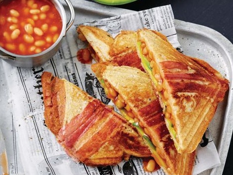 Baked beans toasted sandwich - with a twist.