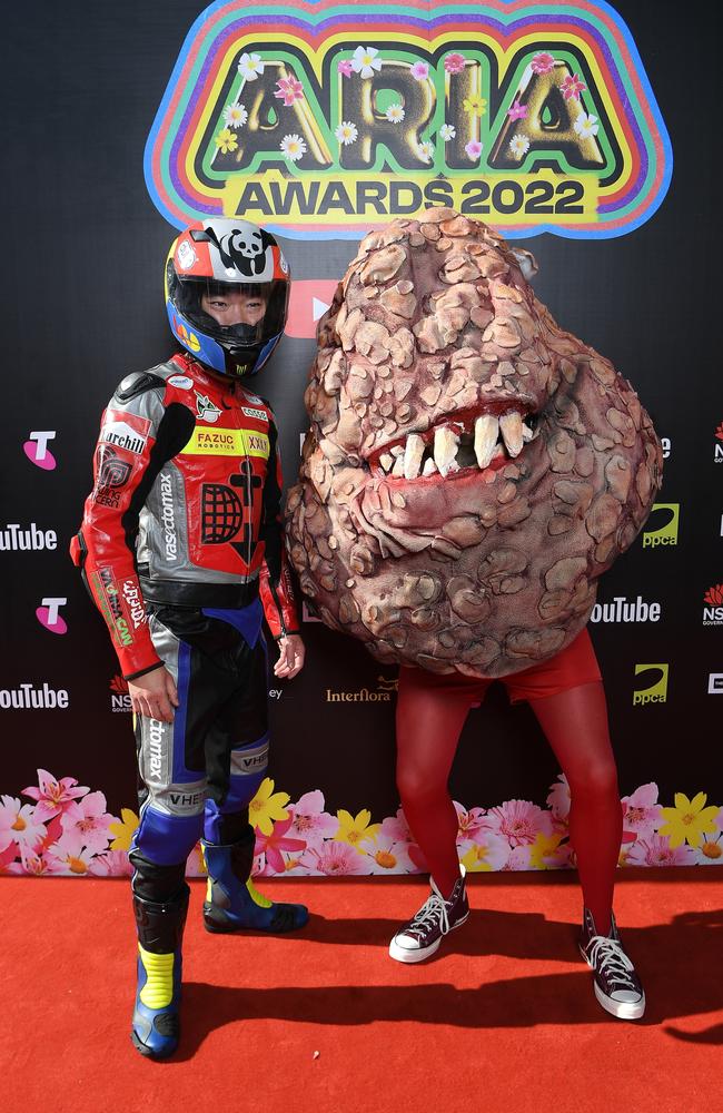 Flume and friend. Picture: Wendell Teodoro/Getty