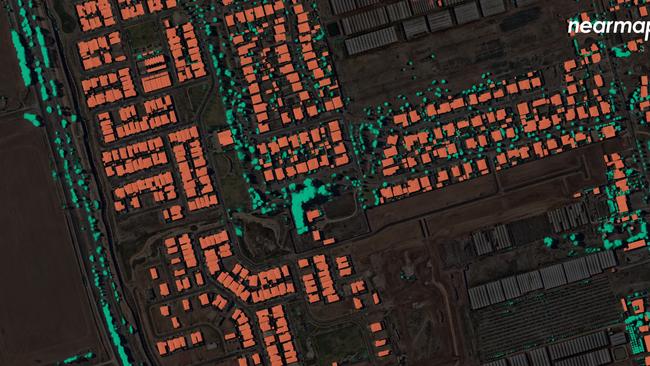 Virginia in the northern suburbs had just 3 per cent residential tree canopy cover. Picture: Nearmap