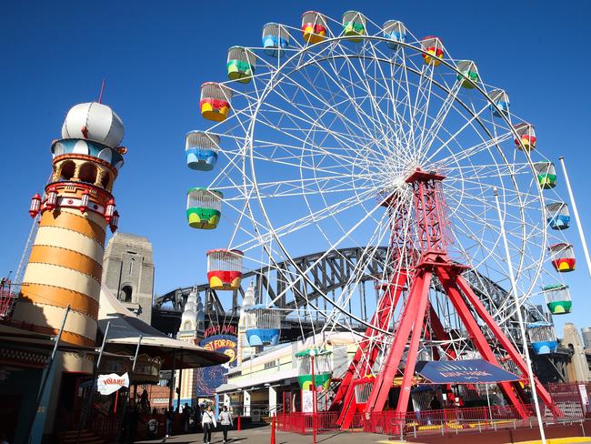 SYDNEY, AUSTRALIA : NewsWire Photos JUNE 26 2024:  A general view of Luna Park in Sydney after the announcement it has been listed for sale. Marking the first time in two decades the iconic amusement park has been put on the market. In a statement, John Hughes, chief executive of Luna Park Sydney, did not outline details of why the park is being sold but said the sale follows major investment at the site including $40-million in upgrades over the last four years. Picture: Newswire / Gaye Gerard