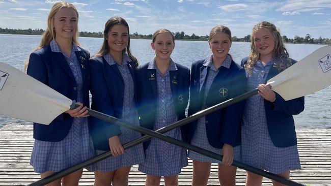 Damascus College's girls' first crew. Picture: Shane Jones