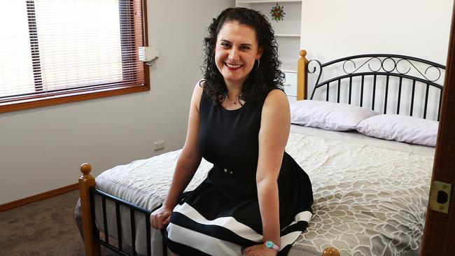 Airbnb host Laura Caloia in her Rooty Hill home. Picture: John Feder