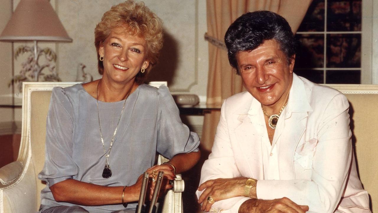 SA TV presenter Margaret Glazbrook Meek with musician pianist Liberace.