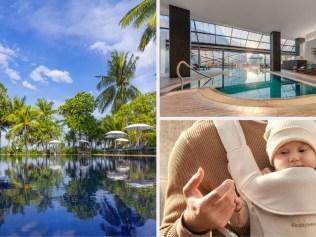 Up to 60% off adults only Phuket stays, up to 47% off Sydney staycations and $50 off Babybee baby carriers. Picture: Sunprime Kamala Beach Resort, Luxury Escapes, Babybee