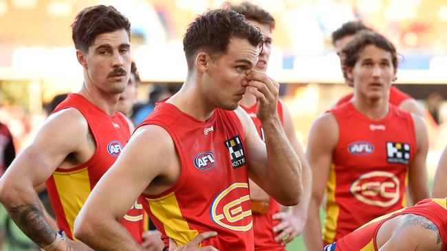 Gold Coast’s Jack Bowes after another bad defeat.