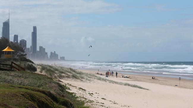 Mermaid Beach looking north towards Surfers Paradise. Picture: Regi Varghese