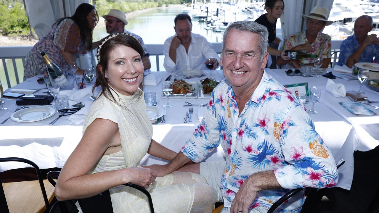 Nell Milne and Alan Milne at the Longest Lunch, part of the Port Douglas festival, held at Hemmingways Brewery at the Crystalbrook Marina, Port Douglas. Picture: Brendan Radke