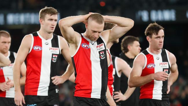 The Saints face a tough run home. Picture: Michael Willson/AFL Photos via Getty Images