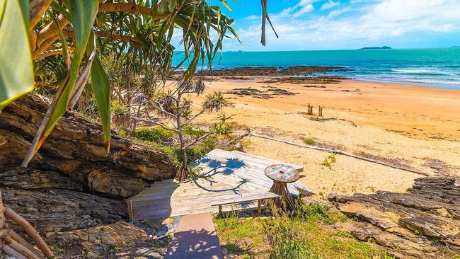 The home has beach access. Picture: realestate.com.au