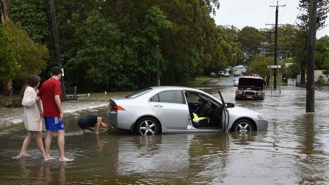 Charlotte’s car after the flood water subsided. (Photo/Steve Holland)