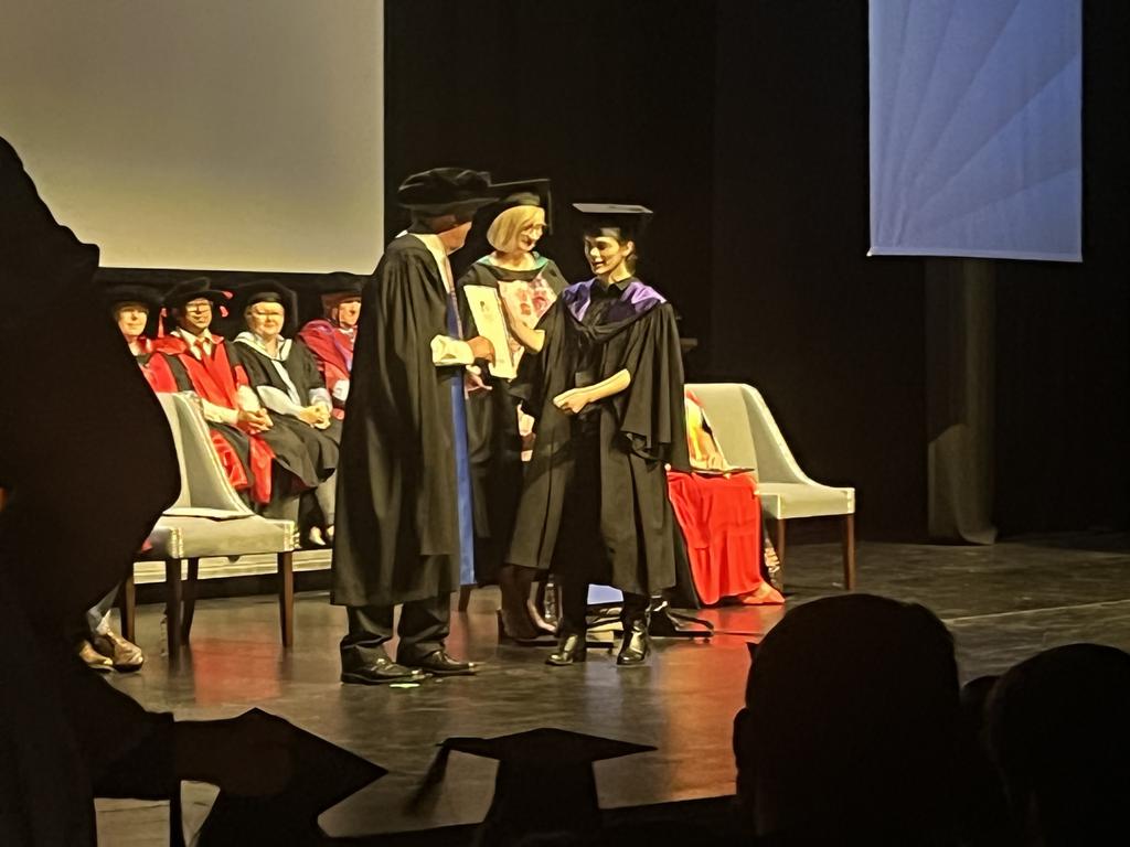 The University of the Sunshine Coast graduation ceremony at Maryborough's Brogla Theatre.