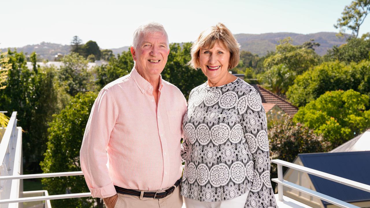 South Australians Kevin and Julie Williams have retired to leafy green suburb of Leabrook. Picture: Tim Joy