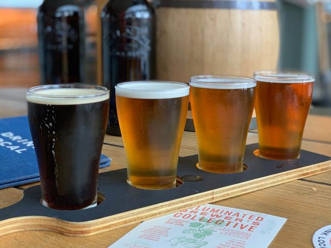 A selection of beers at All Hands Brewing House. Picture: Jenifer Jagielski