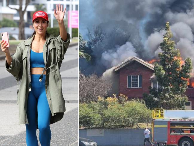 Beauty therapist Daniela Milos' home burnt down on Sunday, August 29. Photos: Liam Kidston/ Jacki Drinnen