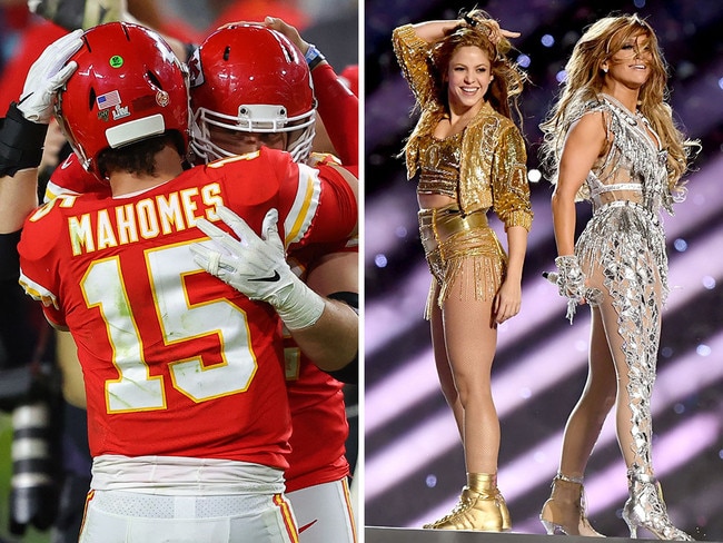 Kansas City Chiefs have won Super Bowl LIV as Shakira and Jennifer Lopez put on a show at halftime. Picture: Getty Images