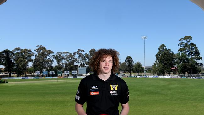 Ben Brown poses at Werribee’s Chirnside Park before he was drafted by North Melbourne.