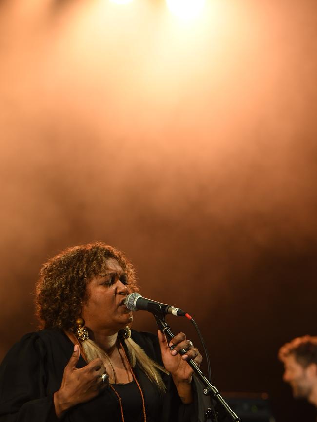 Emma Donovan and The Putbacks play at the 2022 National Indigenous Music Awards. Picture: (A)manda Parkinson