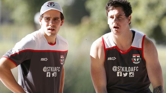 Jake Carlisle (right) with Paddy McCartin. Picture: Michael Klein