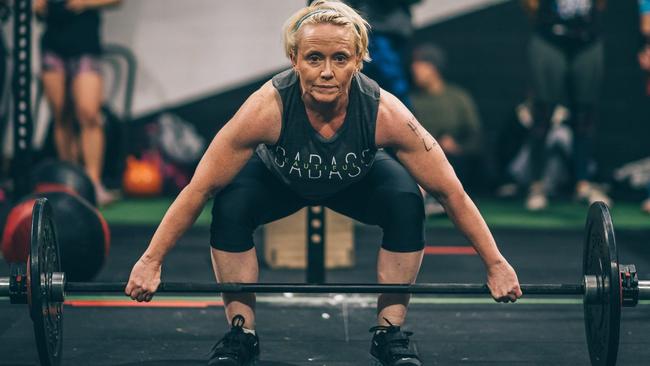 Coral Semmens takes part in a CrossFit event. Picture: Donovan Chin Photography