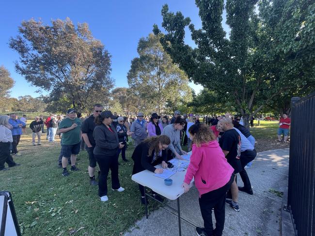 Berwick Springs residents have mobilised to protest against Guru Nanak Lake, with hundreds signing a petition to reinstate the original name. Picture: Himangi Singh.