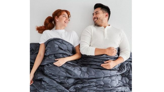 Ecosa Weighted Blanket. Picture: Ecosa