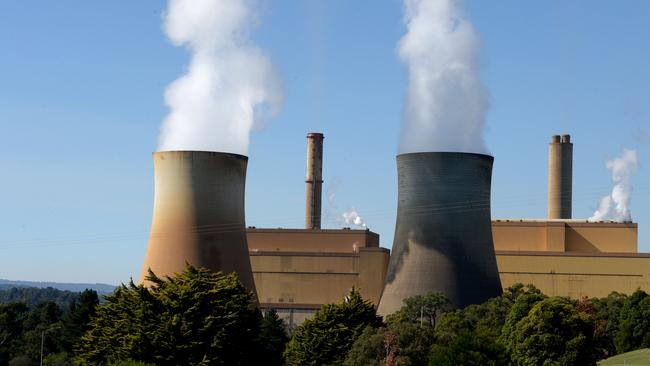 A coal fired powered station at Yallourn in Gippsland. Picture: Andrew Henshaw/NCA NewsWire