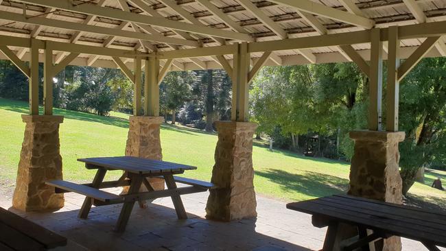 The interior of the picnic shelter in the Maiala picnic area. Photo: Karen Hutt