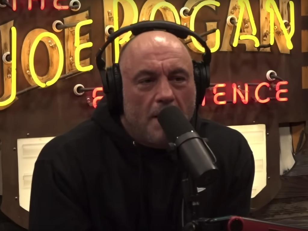 Rogan’s hugely popular podcast is mostly listened by young men, a demographic Harris is desperate to connect with. Picture: YouTube