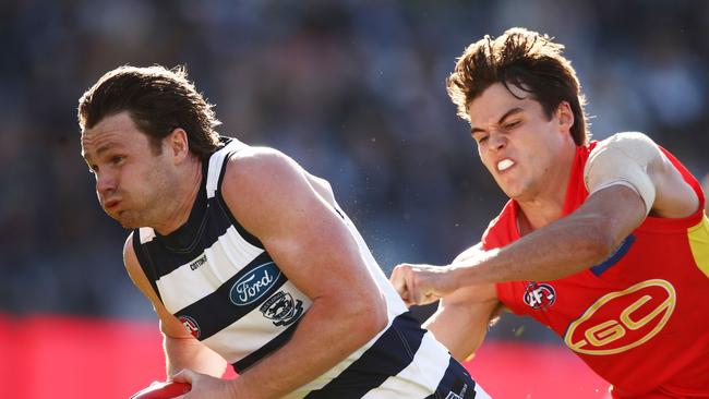 Patrick Dangerfield turned it on against the Suns. Picture: AFL Media/Getty Images