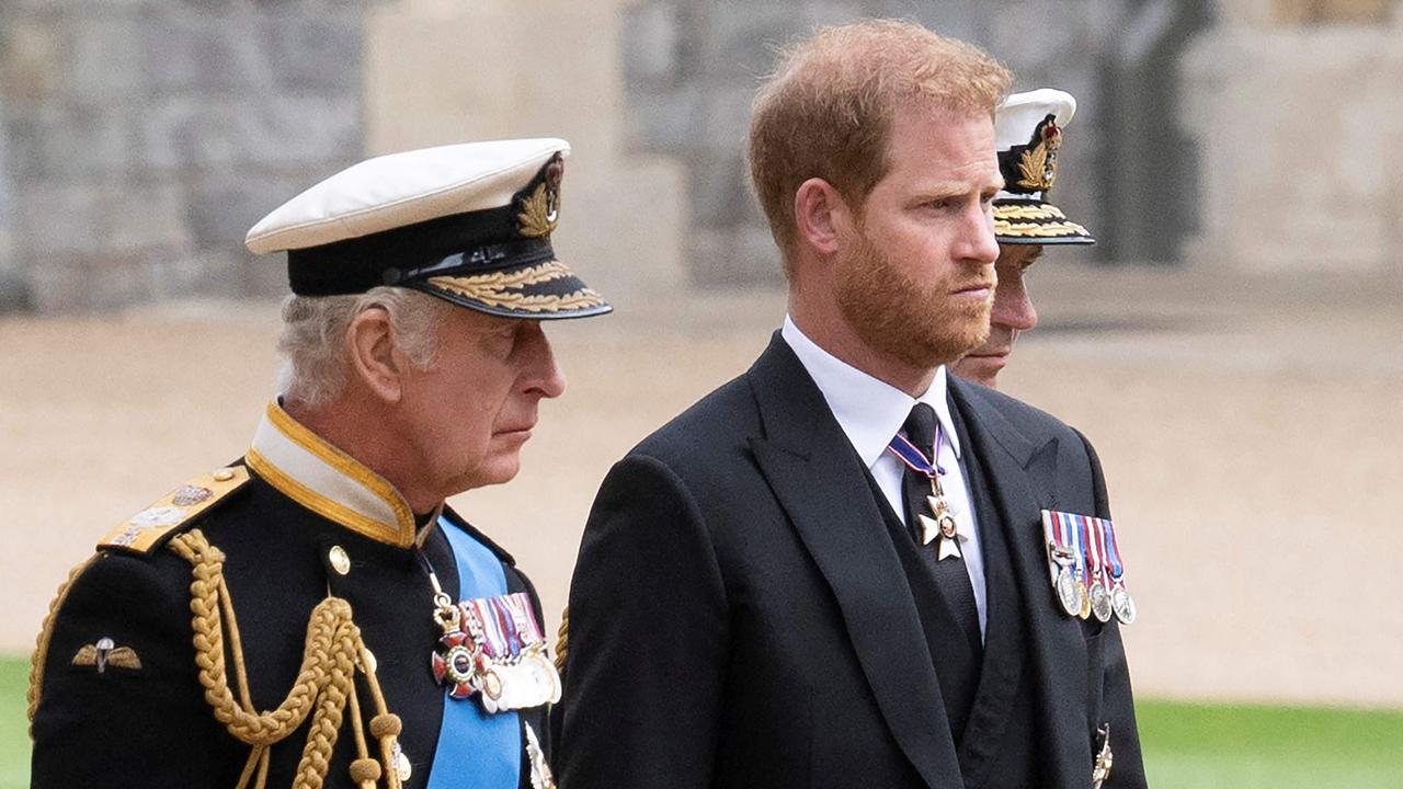 King Charles and Prince Harry. Picture: David Rose/Pool/AFP