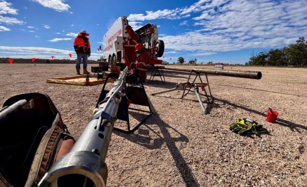 Loading casing perforation guns in preparation for pumping the first DFIT on Canyon-2. Pic: OMA