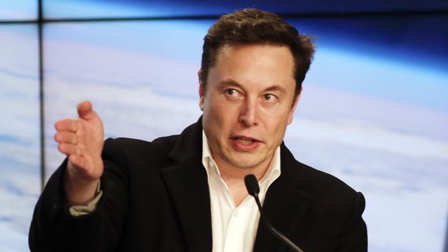 SpaceX CEO Elon Musk. Pic: AP