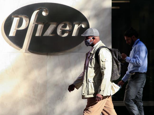 Pfizer world headquarters in New York. Picture: AFP