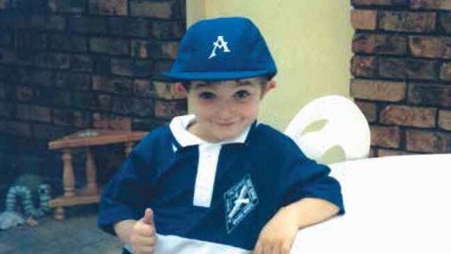 Ryan Bayldon-Lumsden as a young student at Arundel State School.