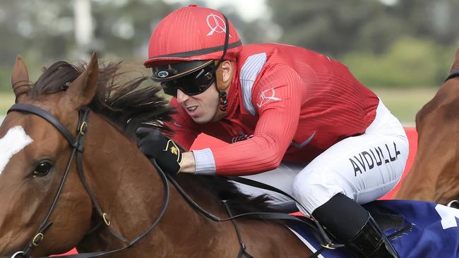 Brenton Avdulla rides Awesome John on Thursday. Picture: Getty Images