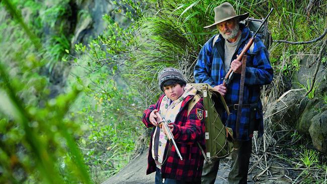 With Julian Dennison in <i>Hunt for the Wilderpeople</i>. Picture: supplied