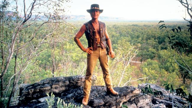 On top of the world ... later Paul Hogan would become an international star thanks to Crocodile Dundee.