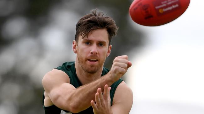 Airport West’s Alex Penaluna booted five goals. Picture: Andy Brownbill