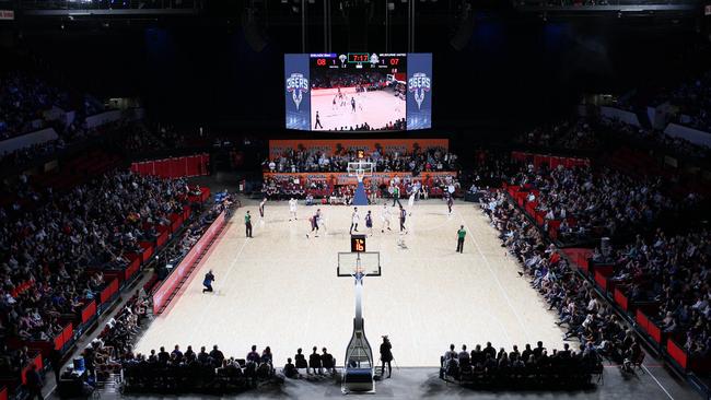 The 36ers drew 6366 to their first game at the new venue. Picture: Emma Brasier (AAP).