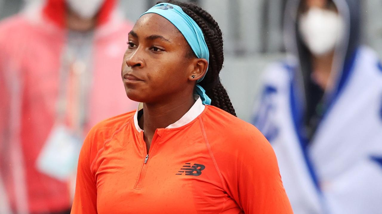 Coco Gauff is focused on the job at Roland Garros.