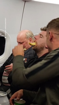 Man gets pranked after falling asleep on flight