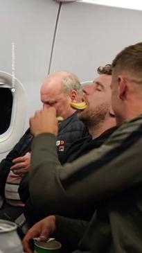 Man gets pranked after falling asleep on flight