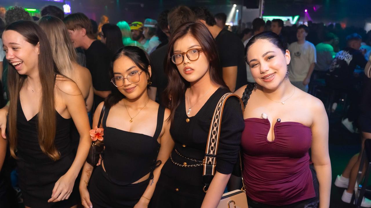 NIGHT SPOTTING: Vernice Graffny, Jennifer Le and Sibell Mustafa at Cocktails. Photo: Ricardo Lye