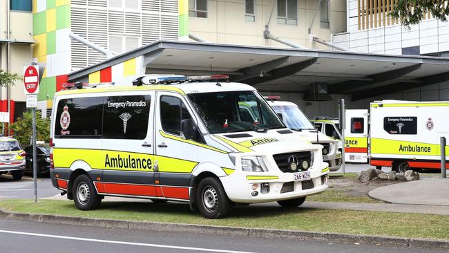 Ramping at the front of the Cairns Hospital emergency department has been an ongoing problem. Picture: Peter Carruthers