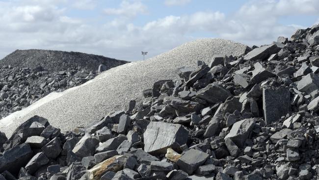 Processed waste at the Bald Hill lithium mine site. Picture: Bloomberg