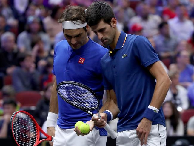 Roger Federer and Novak Djokovic buried any animus to become teammates in the 2018 Laver Cup.