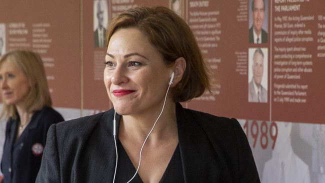 Deputy Premier Jackie Trad at Parliament House in Brisbane today. Picture: Glenn Hunt/AAP