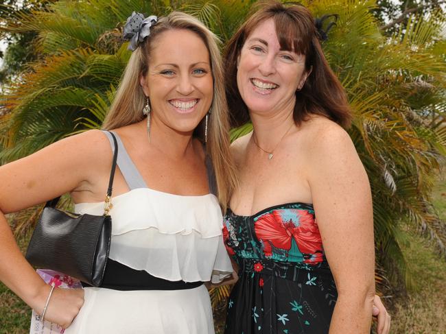 EYE Liz Alchi and Michelle Trudgen at the 2011 Townsville Ladies Day races held at the Cluden Race Track