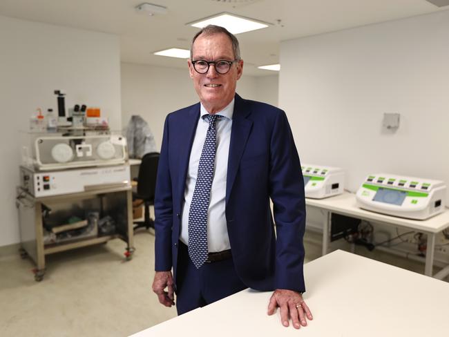 Dr John Esler at GeneaÃs first Queensland IVF Clinic at Bowen Hills. Pics Tara Croser.